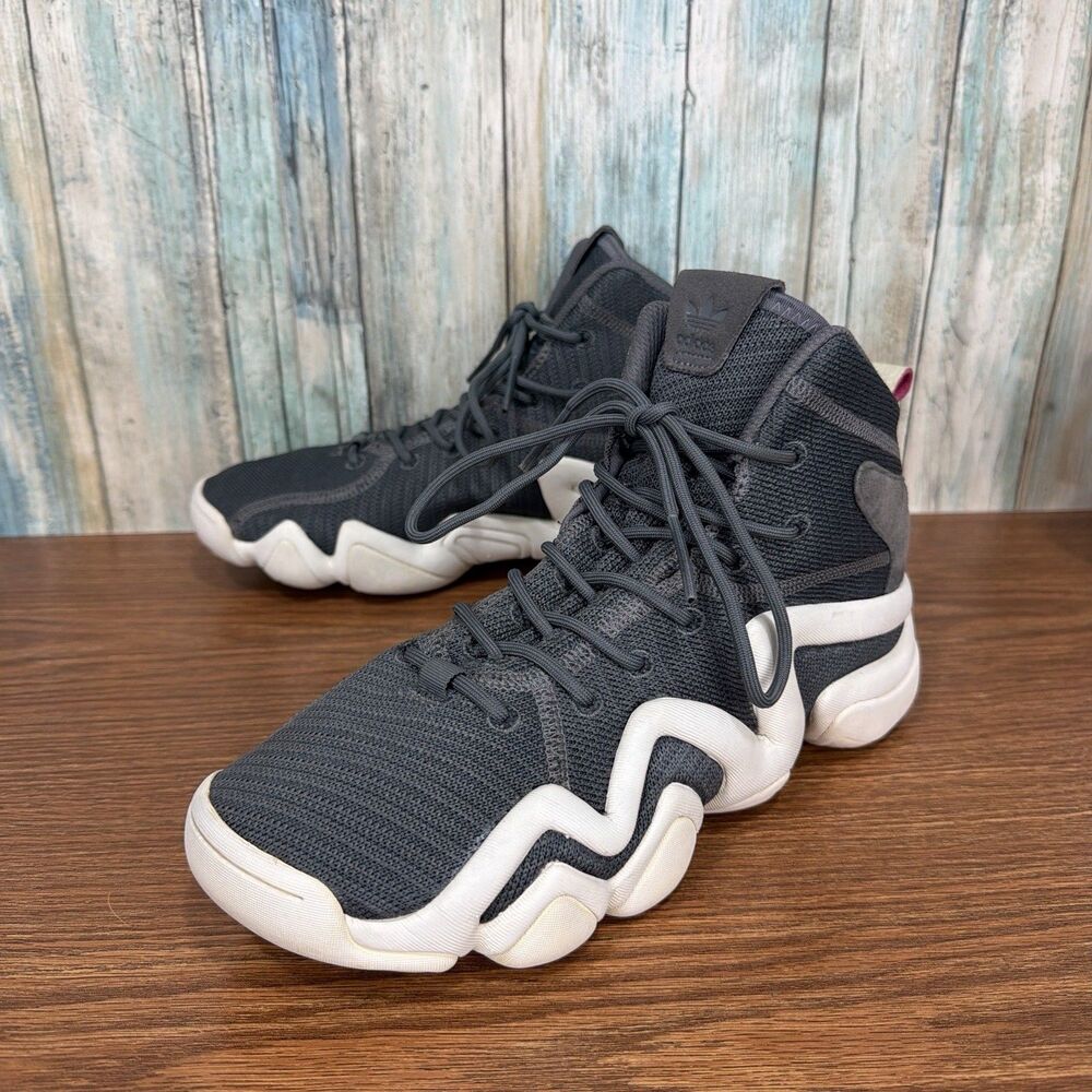 adidas Crazy 8 ADV Women's Size 8.5 Grey White Primeknit Basketball Shoes AH2315